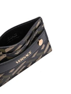 Versace porte-cartes à motif monogrammé