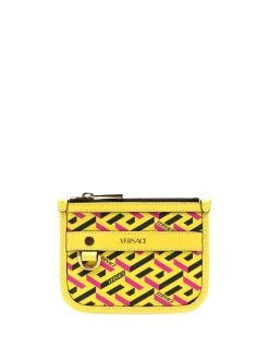 Versace portefeuille à imprimé La Greca
