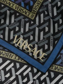 Versace foulard Greca Signature en soie