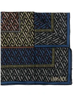 Versace foulard Greca Signature en soie