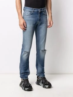 Versace Prix De Rêve Jean droit à effet usé jeans regular & jeans droits homme 11 Versace jean droit à effet usé