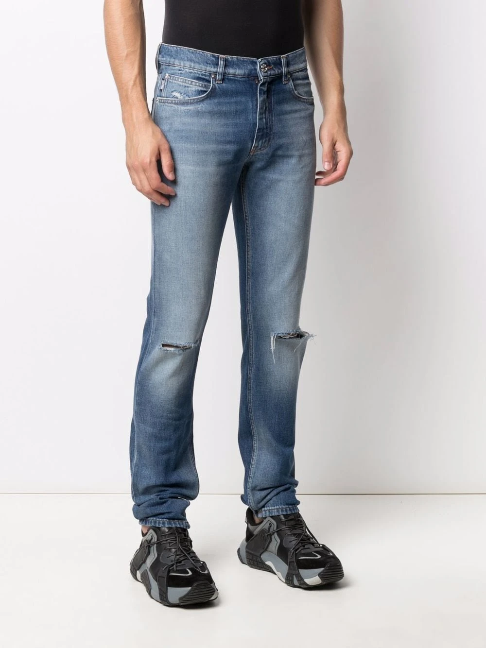 Versace Prix De Rêve Jean droit à effet usé jeans regular & jeans droits homme 5 Versace jean droit à effet usé