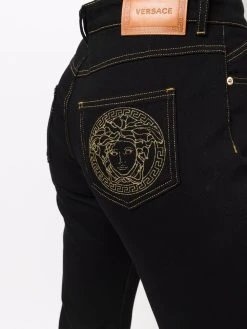 Versace Prix Incroyables Jean évasé à motif Medusa pantalons évasés femme 13 Versace jean évasé à motif Medusa