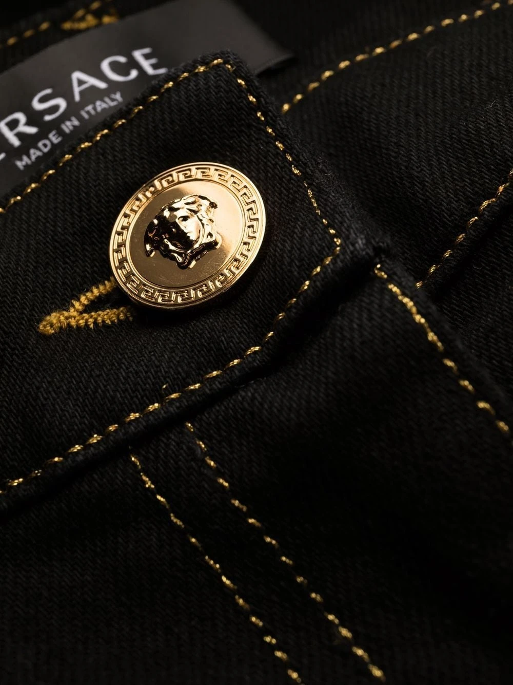 Versace Prix Incroyables Jean évasé à motif Medusa pantalons évasés femme 8 Versace jean évasé à motif Medusa