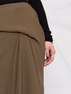 Versace jupe mi-longue drapée