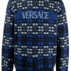Première Qualité Versace Pull à motif tartan pulls homme 1 Versace pull à motif tartan