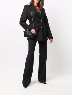 Versace veste à taille ceinturée