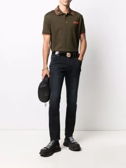 Versace polo à logo brodé