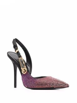 Versace escarpins Safety Pin à ornements en cristal
