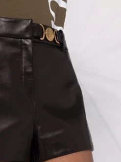 Versace short en cuir à plaque Medusa
