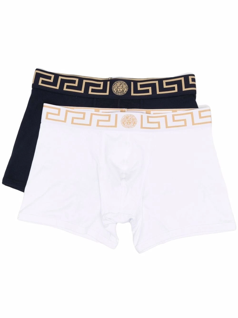 Versace Prix Avantageux Lot de deux boxers à détail Greca slips & boxers homme 3 Versace lot de deux boxers à détail Greca
