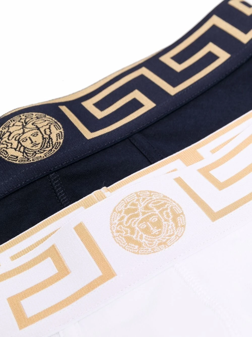 Versace Prix Avantageux Lot de deux boxers à détail Greca slips & boxers homme 6 Versace lot de deux boxers à détail Greca