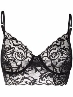 Versace soutien-gorge Barocco à effet de transparence