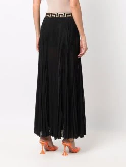 Versace jupe longue à taille Greca