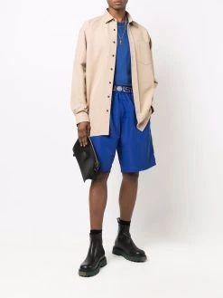 Versace short de bain à bordure Greca