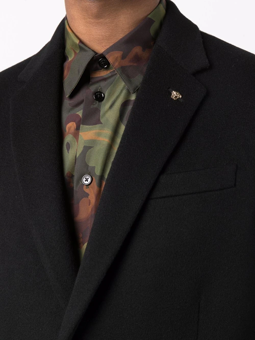 Versace Se Vend Bas Prix Manteau à simple boutonnage pardessus homme 7 Versace manteau à simple boutonnage