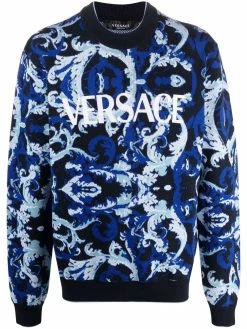 Versace pull à motif baroque