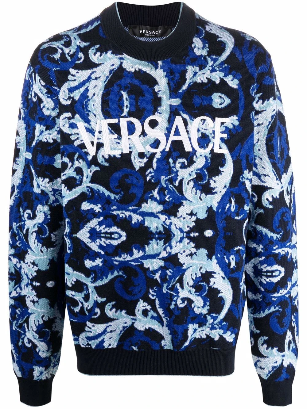 Versace Qualité Excellente Pull à motif baroque pulls homme 3 Versace pull à motif baroque