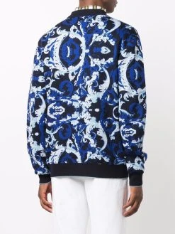 Versace Qualité Excellente Pull à motif baroque pulls homme 10 Versace pull à motif baroque