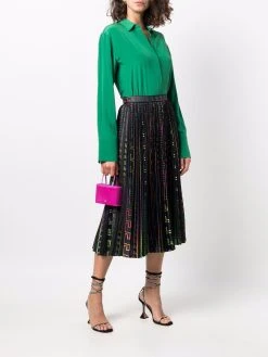 Versace jupe plissée à motif Greca