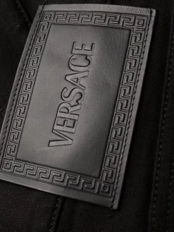 Versace jean skinny à patch logo