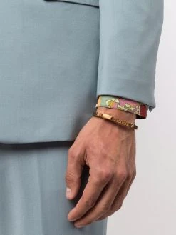 Versace bracelet à détail Greca