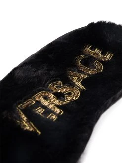 Versace masque de nuit à logo brodé