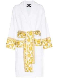 Versace peignoir ceinturé à imprimé Medusa