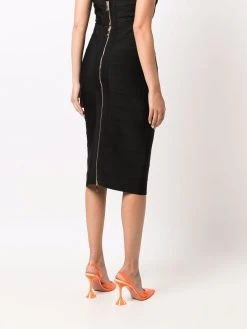 Versace jupe zippée à taille haute