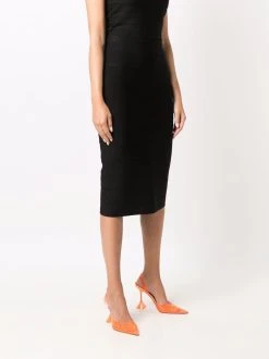 Versace jupe zippée à taille haute