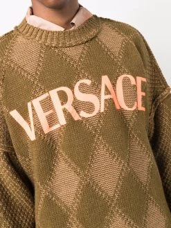 Versace pull à logo appliqué