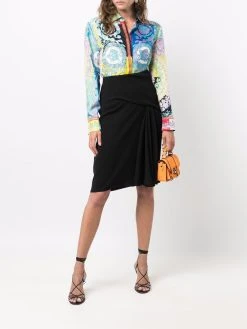 Versace jupe évasée à plis