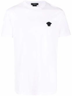 Versace t-shirt à logo brodé Medusa