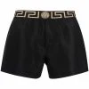 Versace short de bain à bordure Greca
