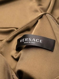 Versace robe en soie à manches longues