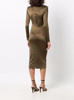 Versace robe en soie à manches longues