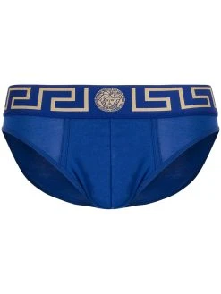 Versace slip à logo brodé