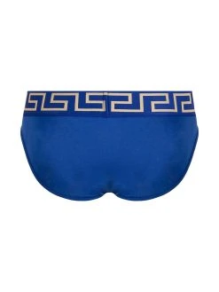 Versace slip à logo brodé