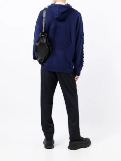 Versace hoodie zippé à manches longues