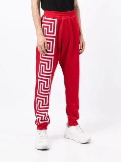 Versace pantalon de jogging à imprimé Greca