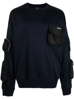 Versace sweat à design multi-poches