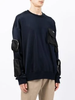 Versace sweat à design multi-poches