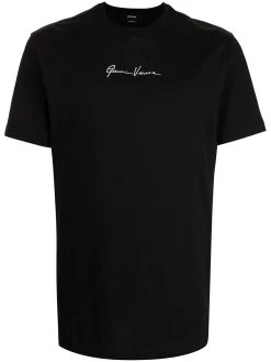 Versace t-shirt à logo brodé
