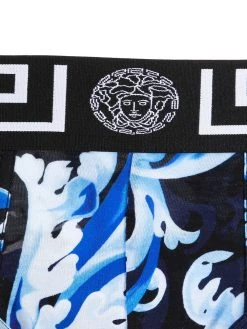 Versace slip de bain à imprimé baroque