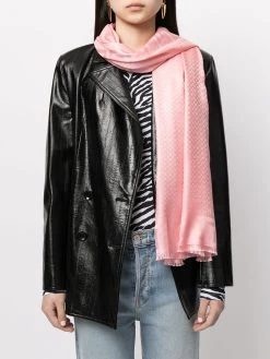 Versace écharpe frangée à motif Greca