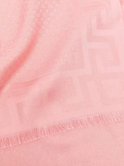 Versace écharpe frangée à motif Greca