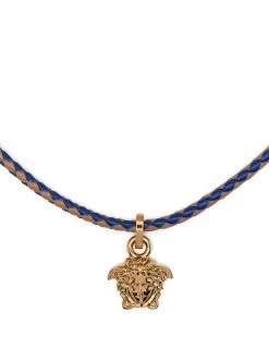 Versace collier Medusa à design tressé