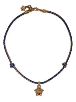 Versace collier Medusa à design tressé