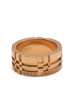 Versace bague Greca gravée
