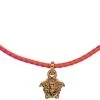 Versace collier en corde Medusa à pendentif